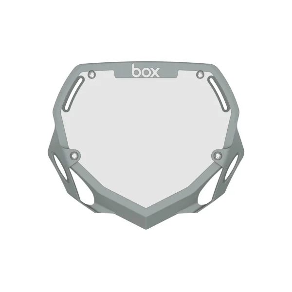 Box Two Number Plate Large - Grey