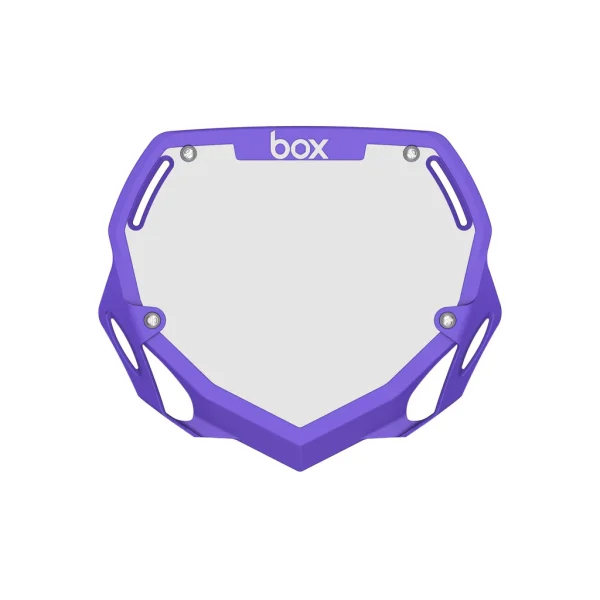 Box Two Number Plate Large - Purple