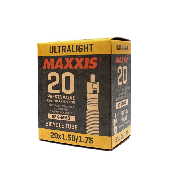 MAXXIS TUBE 20 x 1.5/1.75 ULTRALIGHT FV 0.6mm WALL