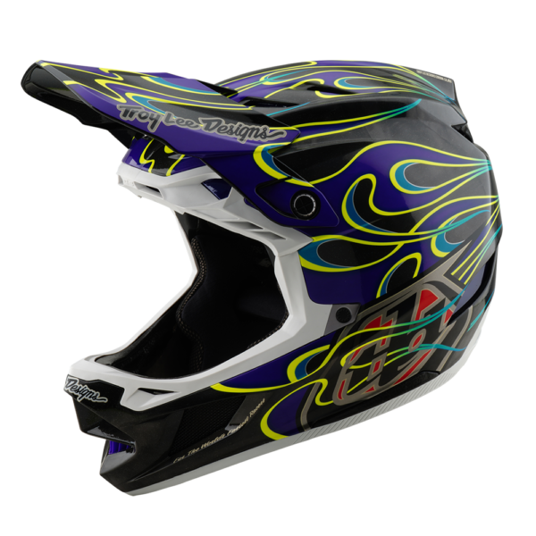 D4 AS CARBON HELMET TORCHED BLACK / PURPLE